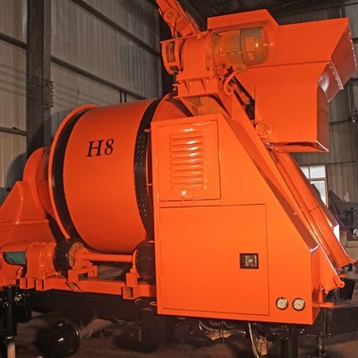 眾贏H8攪拌拖泵 高效混凝土攪拌輸送一體機